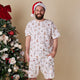 Santa's Toy Shop Organic Mens PJ Set - Thumbnail 1