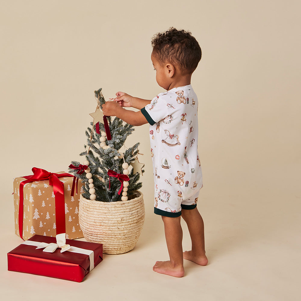 Santa's Toy Shop Organic Snuggle Shortie - View 6