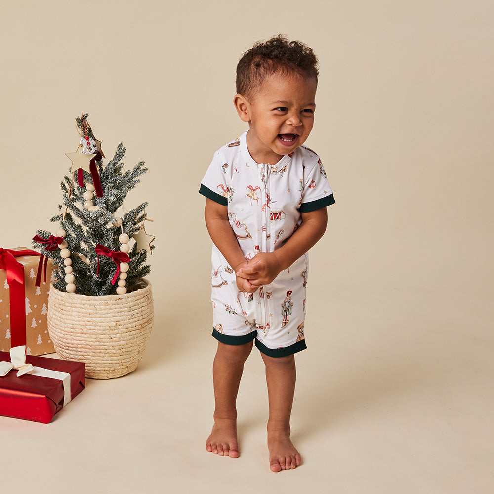 Santa's Toy Shop Organic Snuggle Shortie - View 3