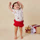 Santa's Toy Shop Short Sleeve Organic Bodysuit with Frill - Thumbnail 5
