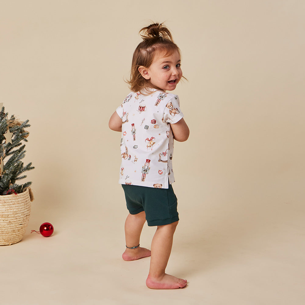 Santa's Toy Shop Organic Short Sleeve Top - View 3