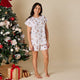Santa's Toy Shop Organic Womens PJ Set - Thumbnail 1