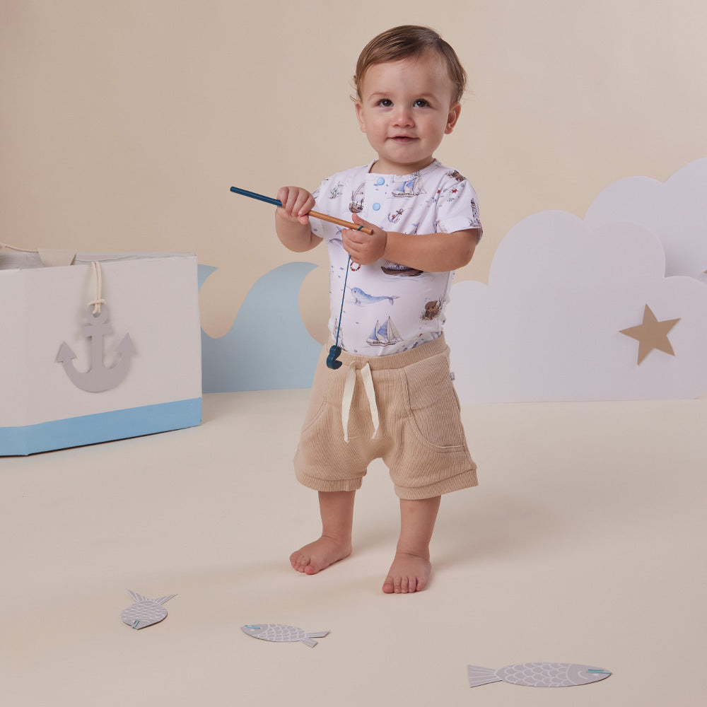 Set Sail Short Sleeve Organic Bodysuit - View 7