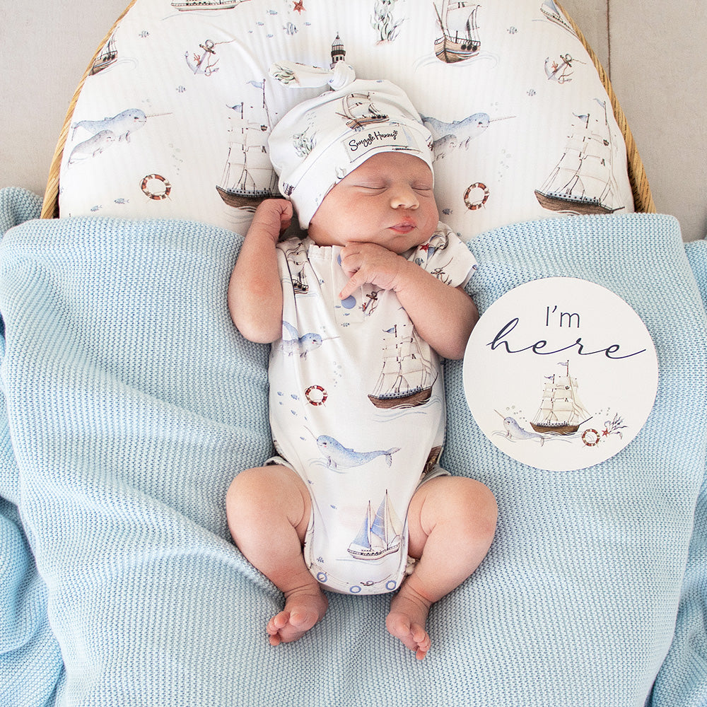 Set Sail Short Sleeve Organic Bodysuit - View 4