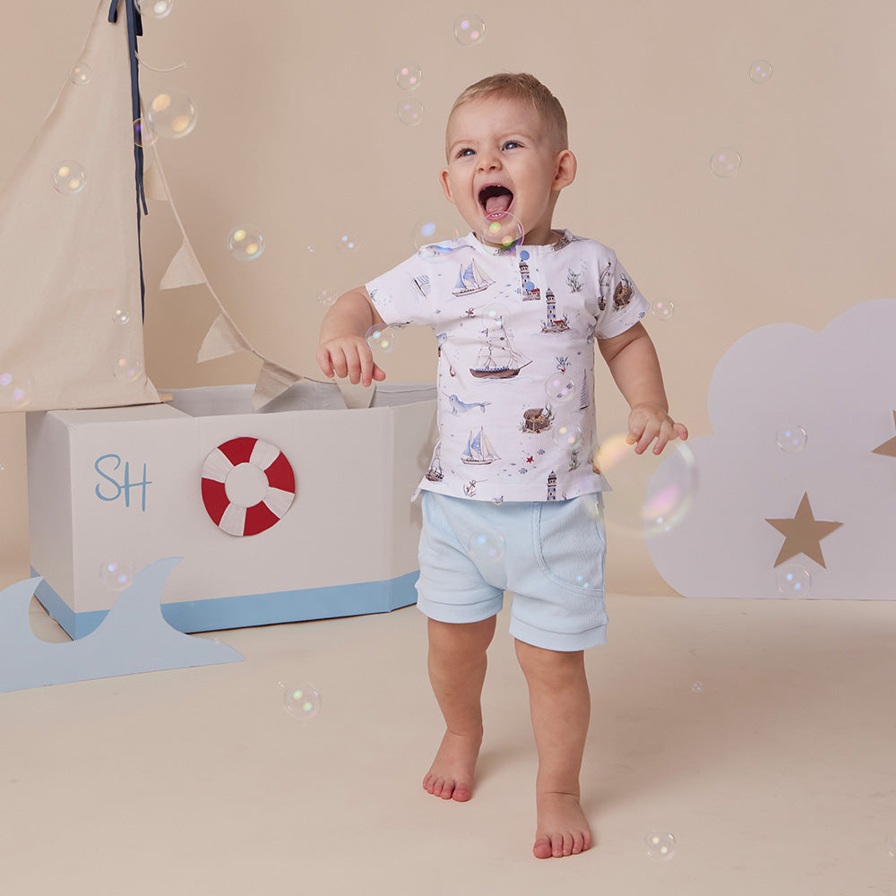 Set Sail Organic Short Sleeve Top - View 3