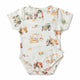 Diggers & Tractors Short Sleeve Organic Bodysuit - Thumbnail 2