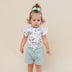 Short Sleeve Bodysuit - Easter Bilby Short Sleeve Organic Bodysuit With Frill