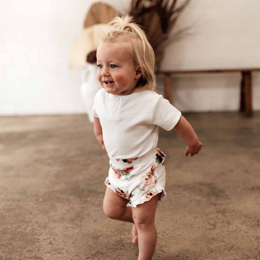 Milk Short Sleeve Organic Bodysuit - View 10