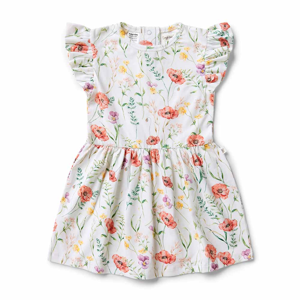 Meadow Short Sleeve Organic Dress - View 2