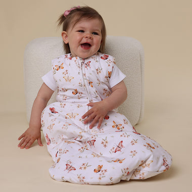 Butterfly Organic Sleeping Bag 2.5 TOG | Snuggle Hunny