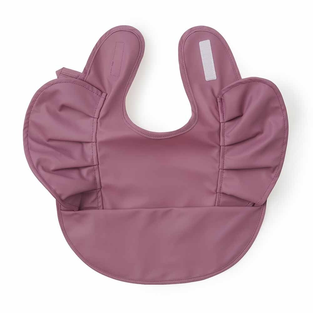 Mauve Frill Snuggle Bib - View 2