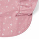 Pink Fleur Frill Snuggle Bib - Thumbnail 3