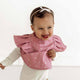 Pink Fleur Frill Snuggle Bib - Thumbnail 5