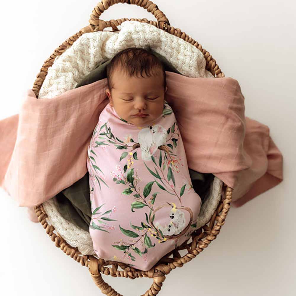 Cockatoo Organic Snuggle Swaddle & Topknot Set - View 8