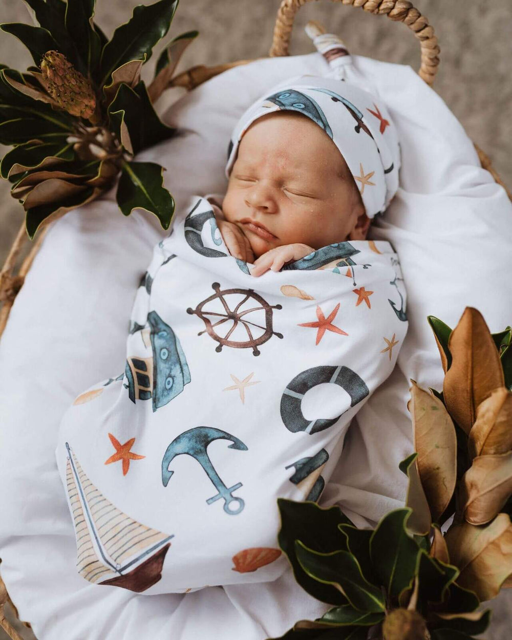 Black Friday Exclusive  - Shipwreck Snuggle Swaddle & Beanie Set - View 3