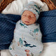 Whale Snuggle Swaddle & Beanie Set - Thumbnail 4