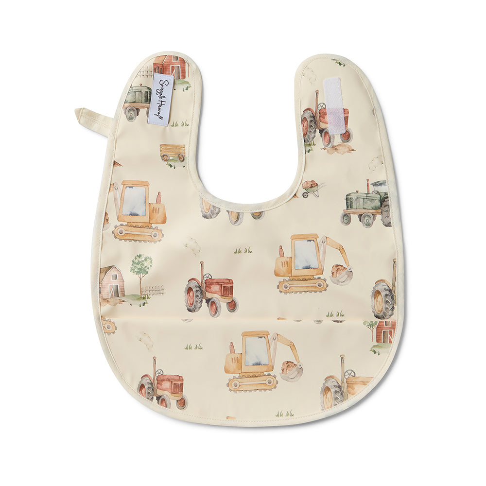 Diggers & Tractors Snuggle Bib - View 2