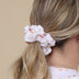 Woman wearing Butterfly Organic Scrunchie | Snuggle Hunny