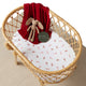 Candy Cane Organic Bassinet Sheet / Change Pad Cover - Thumbnail 1