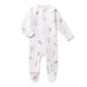 Candy Cane Organic Snuggle Sleepsuit Zip Footie - Thumbnail 2