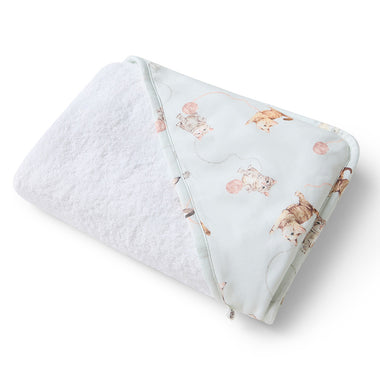 Kittens Organic Hooded Baby Towel | Snuggle Hunny