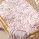 Cherry Blossom Organic Bassinet Sheet / Change Pad Cover - Thumbnail 2