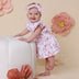 Toddler wearing Cherry Blossom Organic Dress