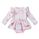 Coral Long Sleeve Organic Dress - Thumbnail 10