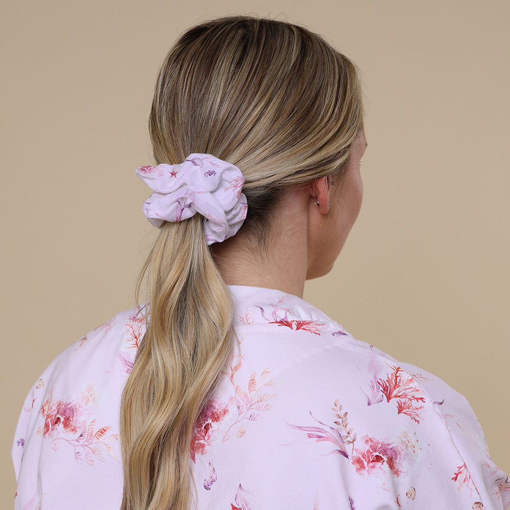 Coral Organic Scrunchie - View 3