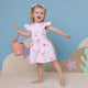 Coral Short Sleeve Organic Dress - Thumbnail 1