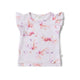 Coral Organic T-Shirt with Frill - Thumbnail 2