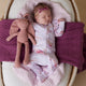 Coral Organic Snuggle Sleepsuit Zip Footie with Frill - Thumbnail 7