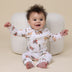 Toddler wearing Diggers & Tractors Organic Snugglesuit Convertible Romper | Snuggle Hunny