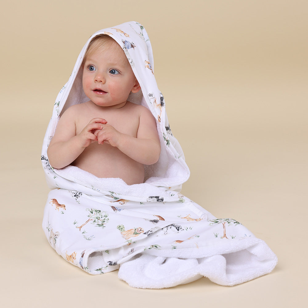 Dog Park Organic Hooded Baby Towel - View 5