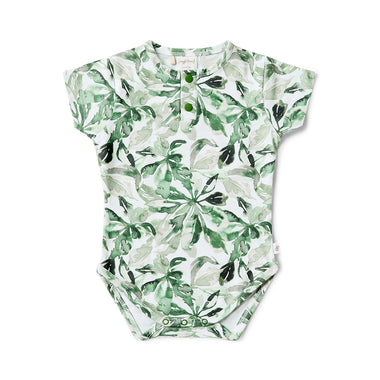 Evergreen Short Sleeve Organic Bodysuit | Snuggle Hunny
