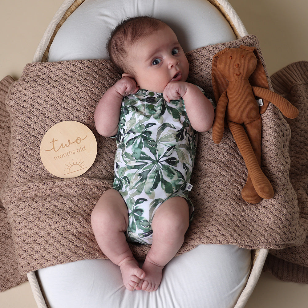 Evergreen Short Sleeve Organic Bodysuit - View 5