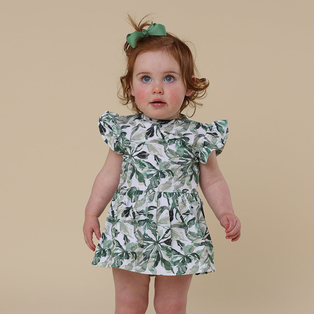 Evergreen Short Sleeve Organic Dress - View 4