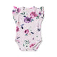 Floral Kiss Short Sleeve Organic Bodysuit with Frill - Thumbnail 2