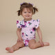 Floral Kiss Short Sleeve Organic Bodysuit with Frill - Thumbnail 6