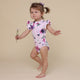 Floral Kiss Short Sleeve Organic Bodysuit with Frill - Thumbnail 5