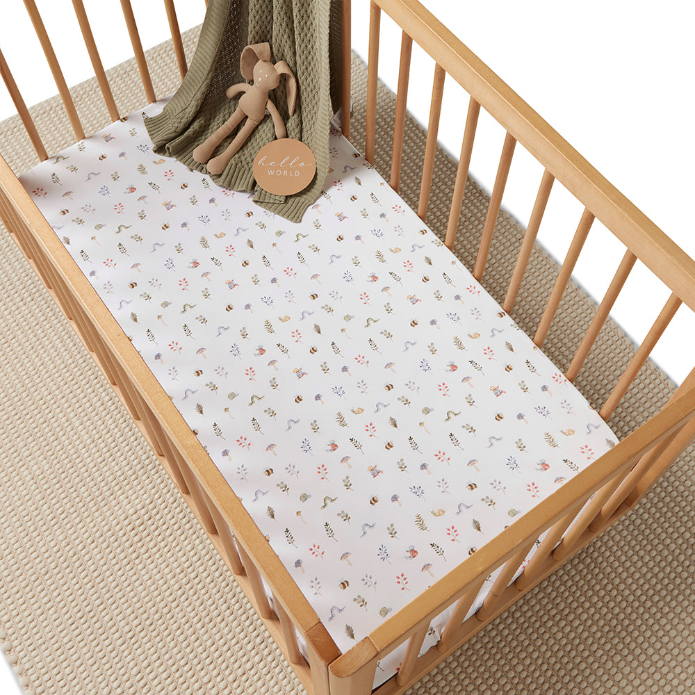 Garden Friends Organic Fitted Cot Sheet - View 10