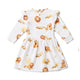 Snuggle Special - Lion Long Sleeve Organic Dress with Frill (Size 3) - Thumbnail 2