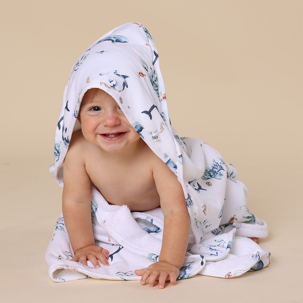 Ocean Organic Baby Towel & Wash Cloth Set - View 5