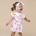 Toddler wearing Poppy Short Sleeve Organic Dress | Snuggle Hunny