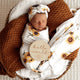 Sunflower Organic Jersey Wrap & Topknot Set - Thumbnail 6