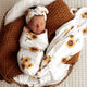 Sunflower Organic Jersey Wrap & Topknot Set - Thumbnail 1