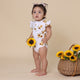 Sunflower Short Sleeve Organic Bodysuit with Frill - Thumbnail 9