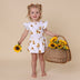 Toddler wearing Sunflower Organic Dress