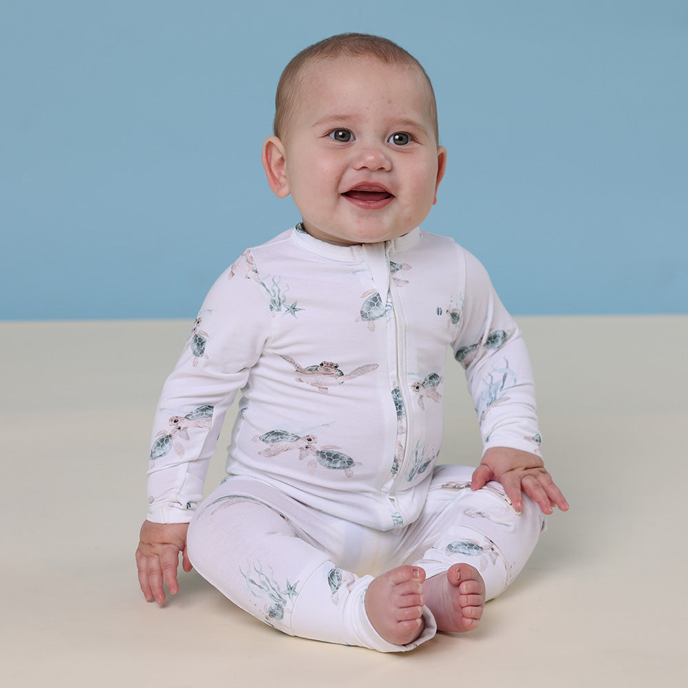 Turtle Organic Snugglesuit Convertible Romper - View 3