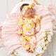 Sofia Organic Snugglesuit Convertible Romper with Frill - Thumbnail 3
